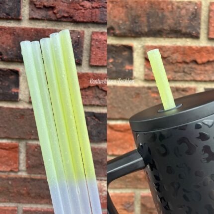 40 ounce straw - Color changing yellow