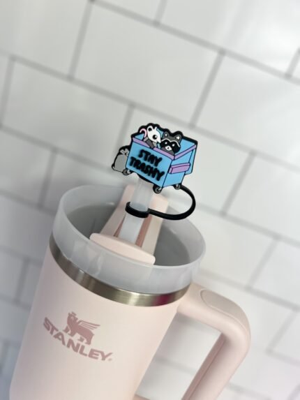 10mm Straw Topper- Stay trashy